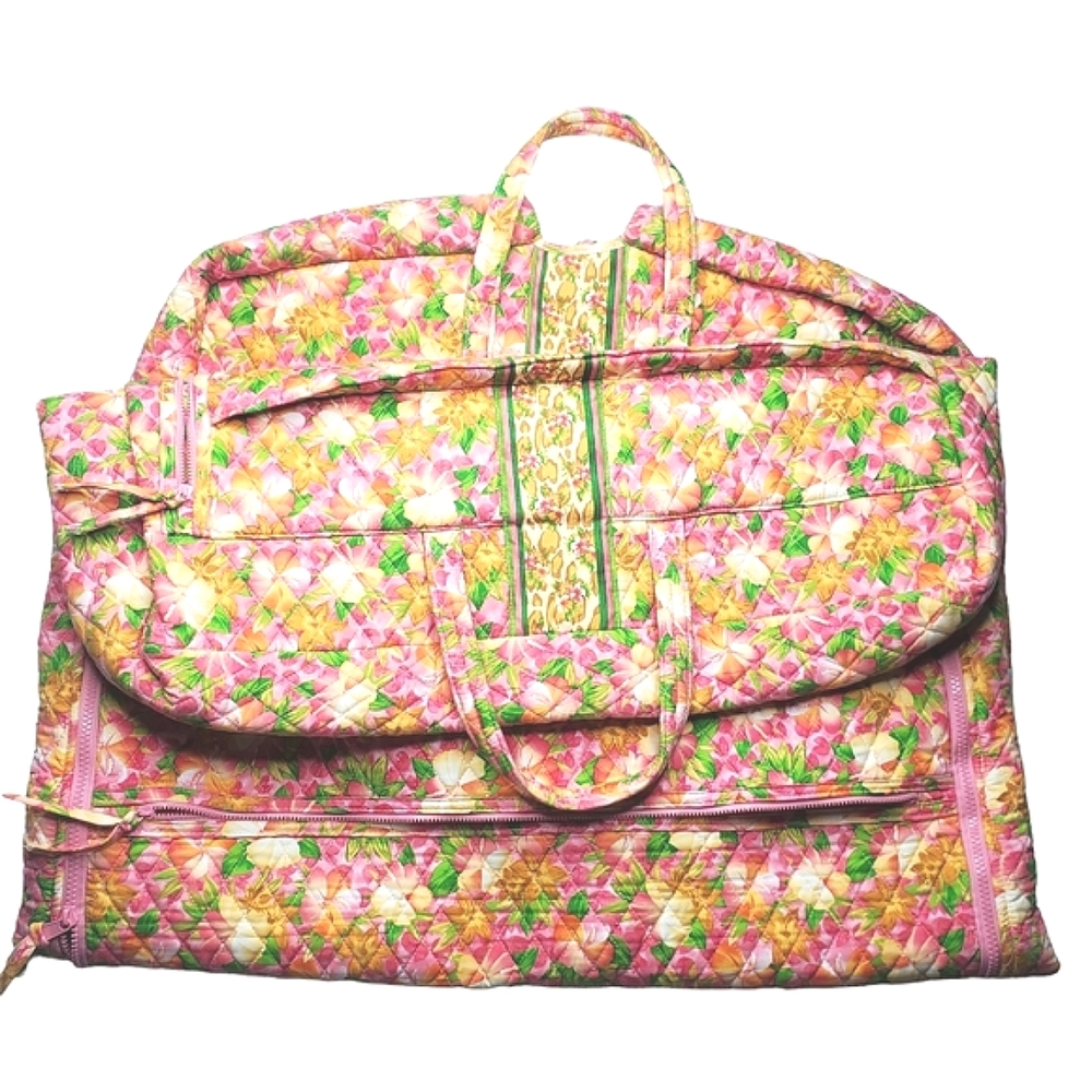 37b) ELIZABETH AUSTEN Vintage Floral Travel Garment Bag - Picture 3 of 11